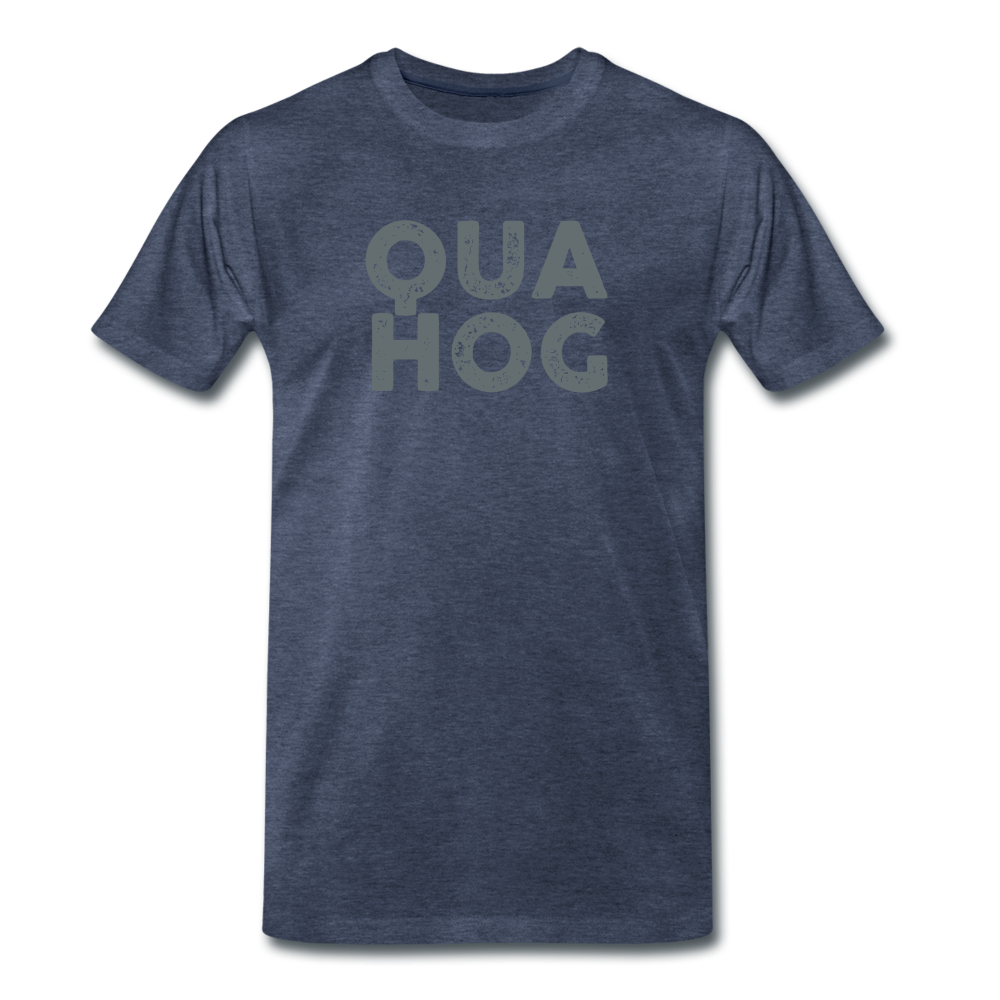 Quahog Tee - heather blue
