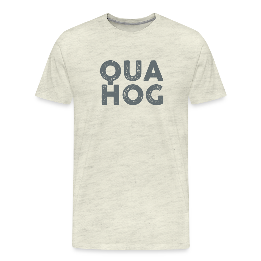 Quahog Tee - heather oatmeal