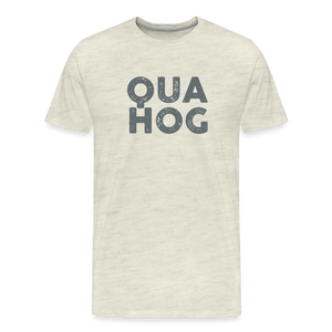 Quahog Tee - heather oatmeal