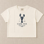 The Lobster Tee — Ivory (Women's Boxy)
