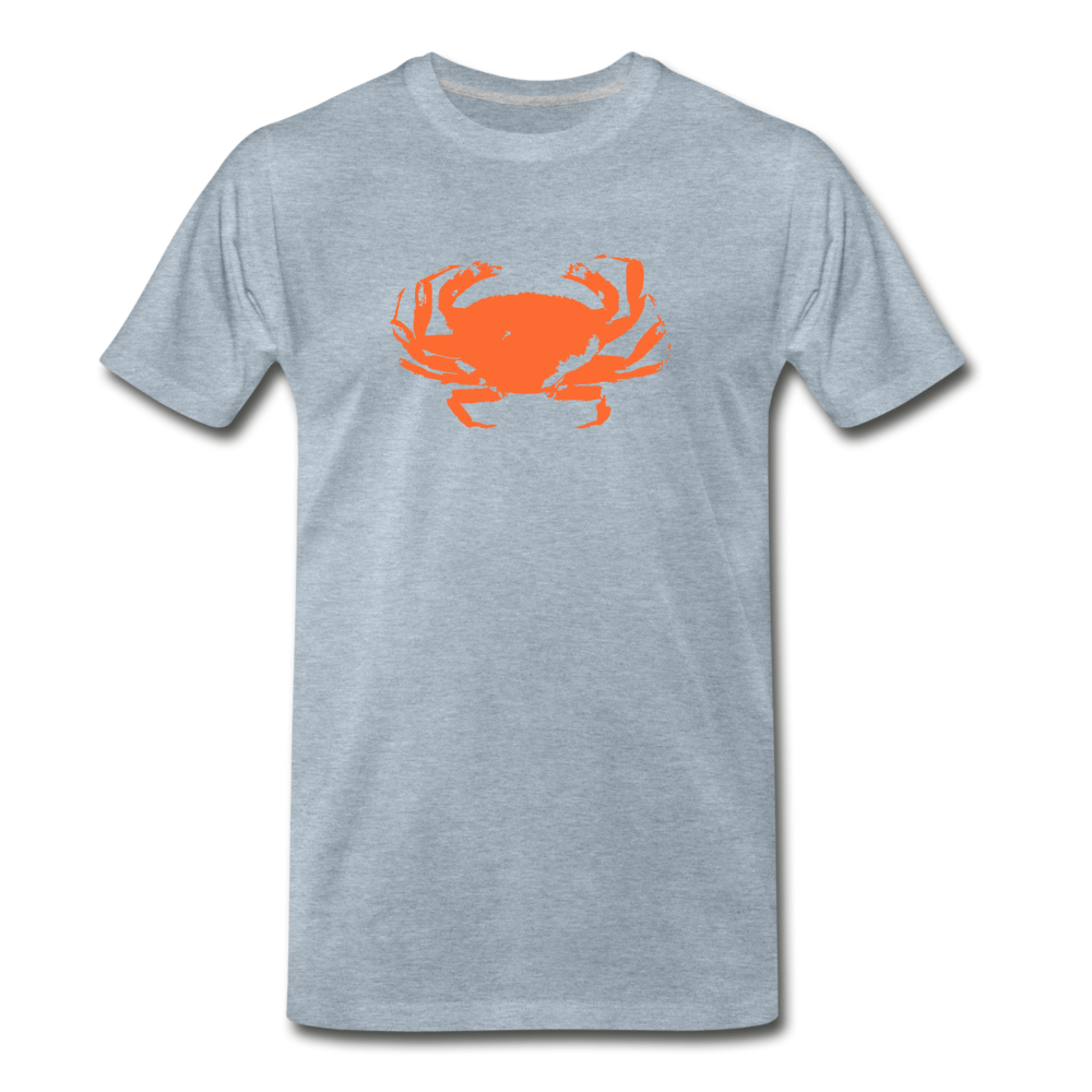 Crab Tee - heather ice blue