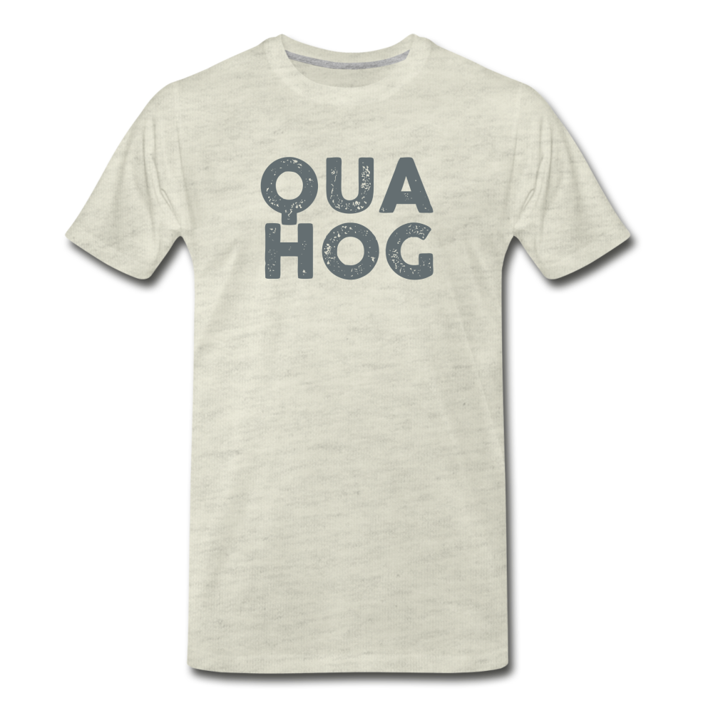 Quahog Tee - heather oatmeal