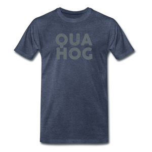 Quahog Tee - heather blue