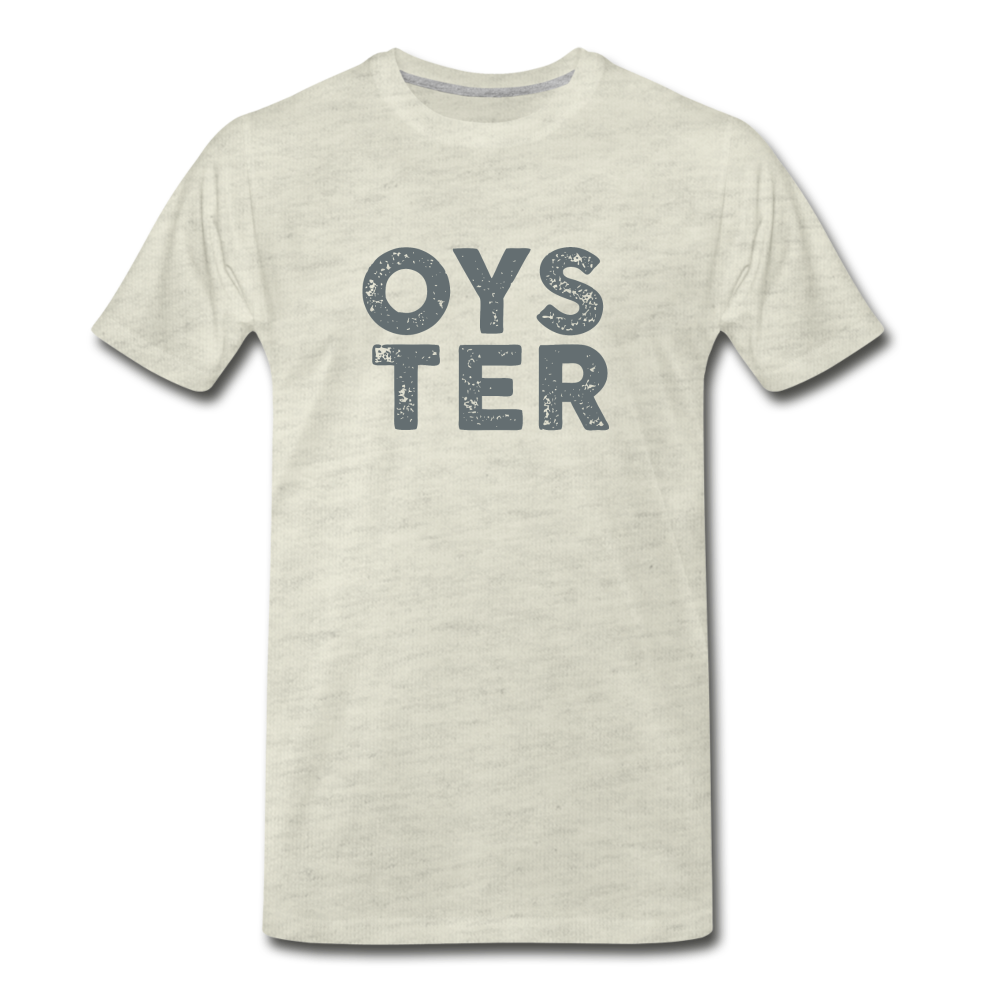 Oyster Tee - heather oatmeal